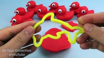 Playdough Red Ducks with Fish Molds Fun and Creative for Children
