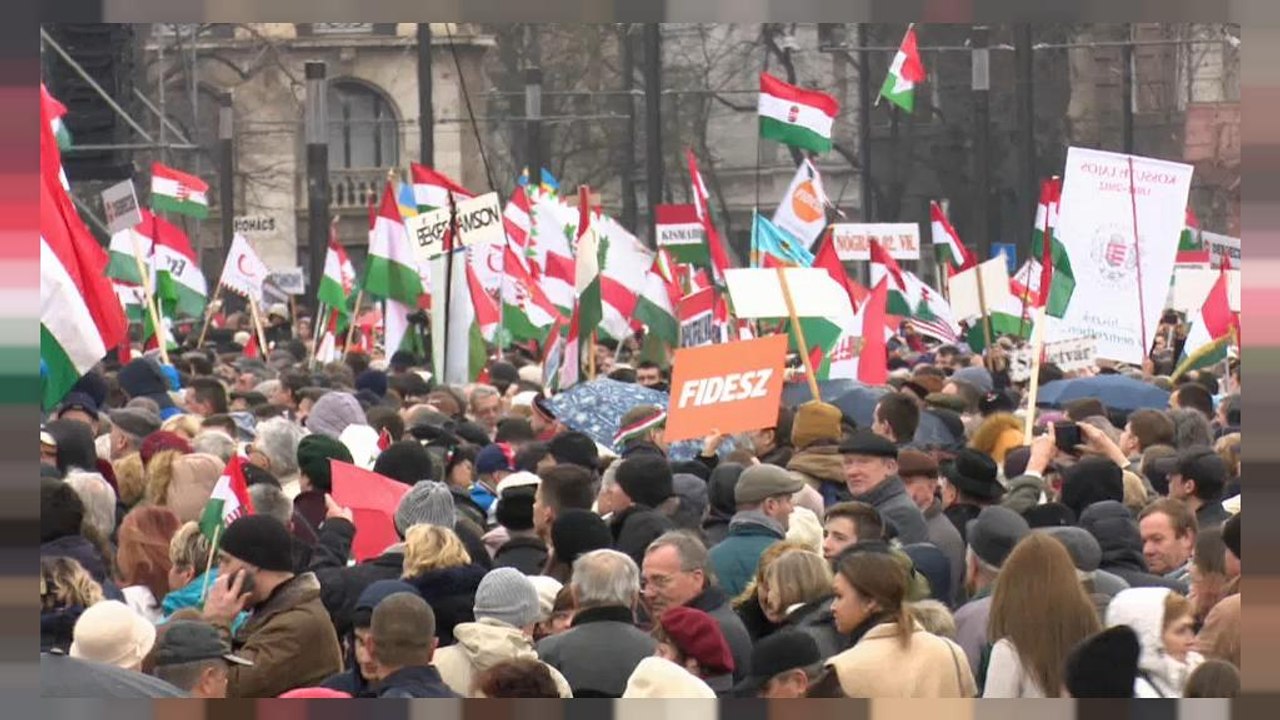 Hungary's nationalist prime minister campaigns against migration at election ally