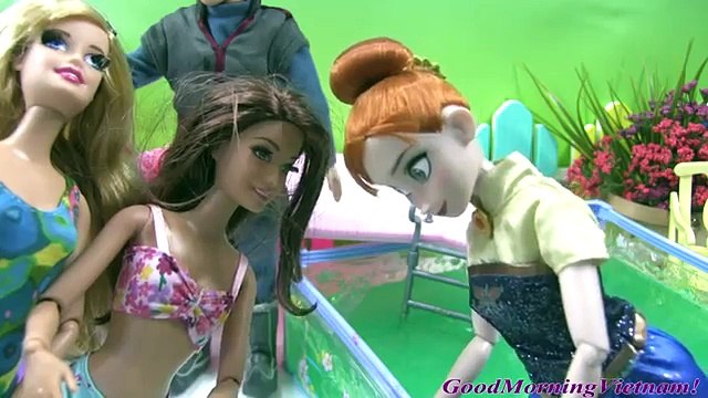 Cuộc Sống Barbie & Ken (Tập 40) Barbie ,Tearsa Tắm Chất Nhờn Ma Quái Slime - Barbie Slime Pool