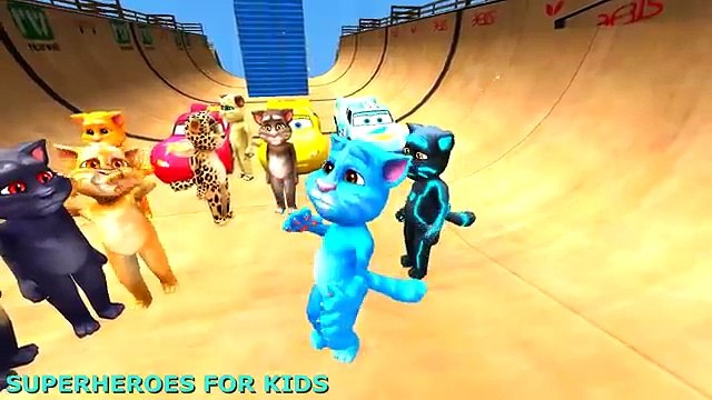 Lightning McQueen Colors Cars And Colors Talking Tom Cartoon for Kids Nursery Rhymes Children Songs