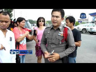 เก๋งเกียร์อโต้ค้าง พุ่งชน 5 คันรวดในปั้ม ปตท  โคราช l ข่าวรอบวัน  5 พ ค 59