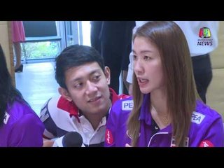 สกู๊ปวอลเลย์ วันเบาๆของนักตบสาวไทย  ข่าวมื้อเช้า 20 05 59