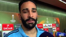 Adil Rami était très heureux après la qualif' pour les quarts de finale de la Ligue Europa