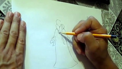 как рисовать снегурочку