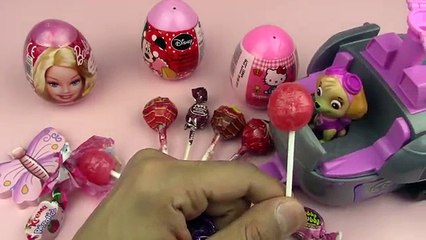 Learn Colors with A lot of Candy & Surprise Eggs