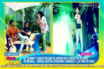 LA CHAMA Y CARLOTA SE JUNTAN LUEGO DE LA BRONCA, PARA HACER UN SKECH EN EL "WASAP DE JB"