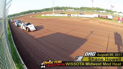 In Car Shane Howell 8/20/17 Midwest Mod Heat at Proctor Speedway