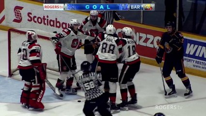 OHL Ottawa 67's 5 at Barrie Colts 4