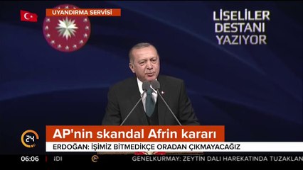 "İşimiz bitmeden Afrin'den çıkmayacağız"