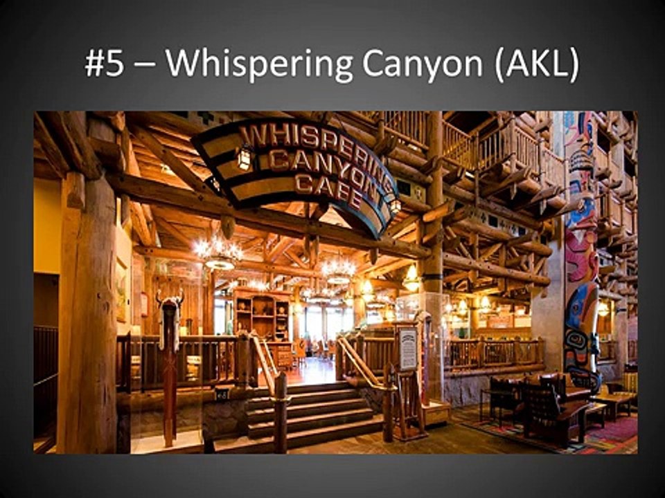 Top 10 Disney Sit-Down Dining Locations at Walt Disney World in Orlando, Florida