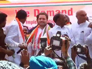 Rahul Gandhi Support to AP Congress Dharna for Special Status