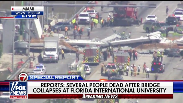 Several dead, at least four injured in Miami bridge collapse