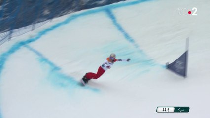 Jeux Paralympiques - Snowboard Banked Salom Femmes - Cécile Hernadez en argent à PyeongChang !