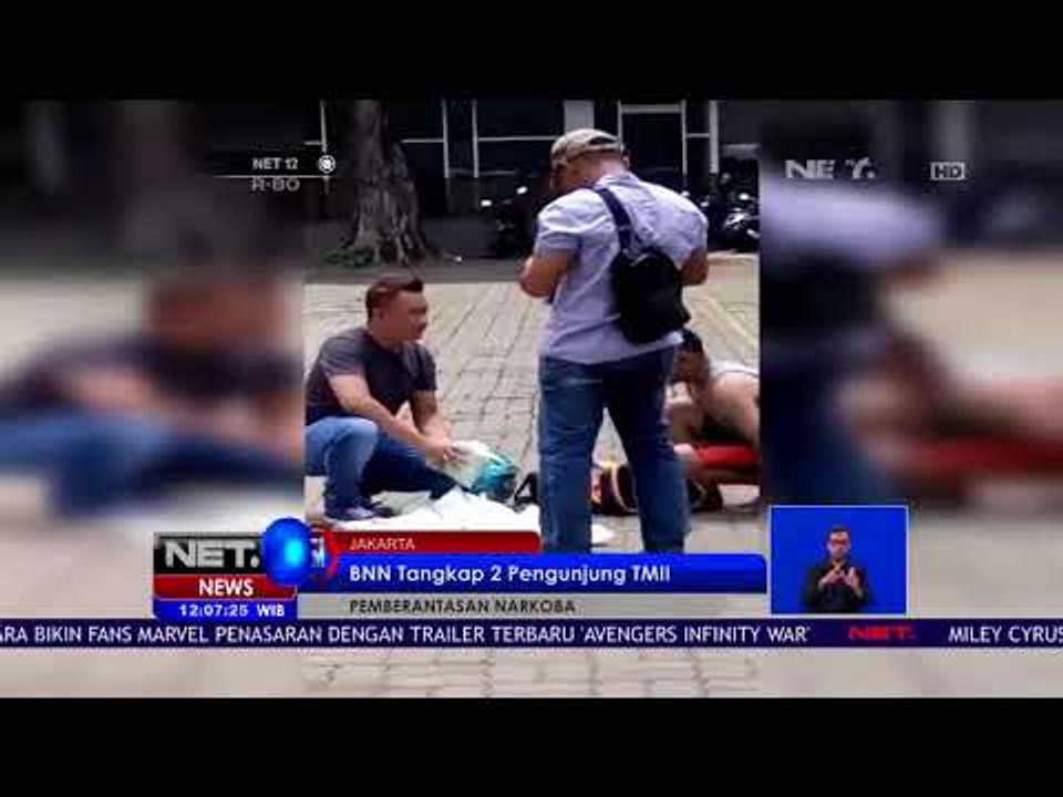 BNN Tangkap 2 Pengunjung TMII Karena Membawa Narkoba   NET 12