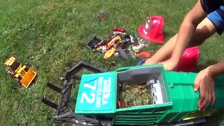 Toy Recycling Truck, Toy Loaders, Toy Bulldozer, and Your Imagination