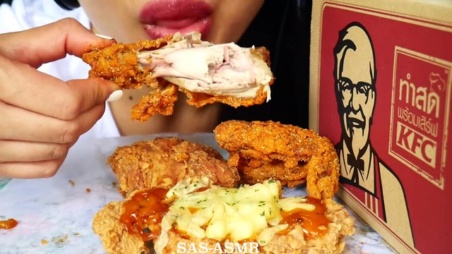 ASMR KFC Thailand (Crunchy FRIED Chicken EATING SOUNDS) - Ăn Gà Âm Thanh Cực Hấp Dẫn