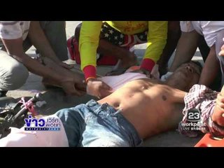 จยย พ่วงบรรทุกหมูถูกรถกระบะพุ่งชนเจ็บ l ข่าวเวิร์คพอยท์ (เช้า) l 27 ธ.ค.59