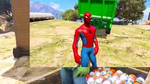 Örümcek Adam Sürüş Traktör vith Hulk Tois Andes. Finliler 3D Karton Çocuk oran. Neuve bölüm 2017
