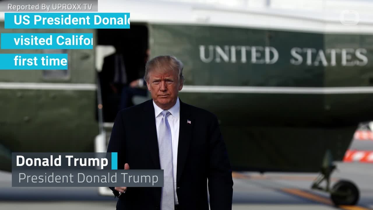US Pres. Donald Trump Visit Cali For The 1st Time Since Inaugurated.