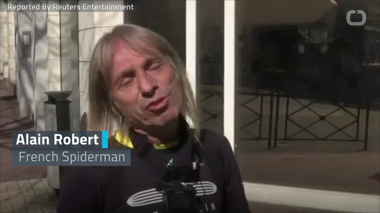 'French Spiderman' Keeps Climbing At 55