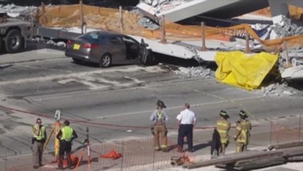 4 Dead in Florida pedestrian bridge collapse