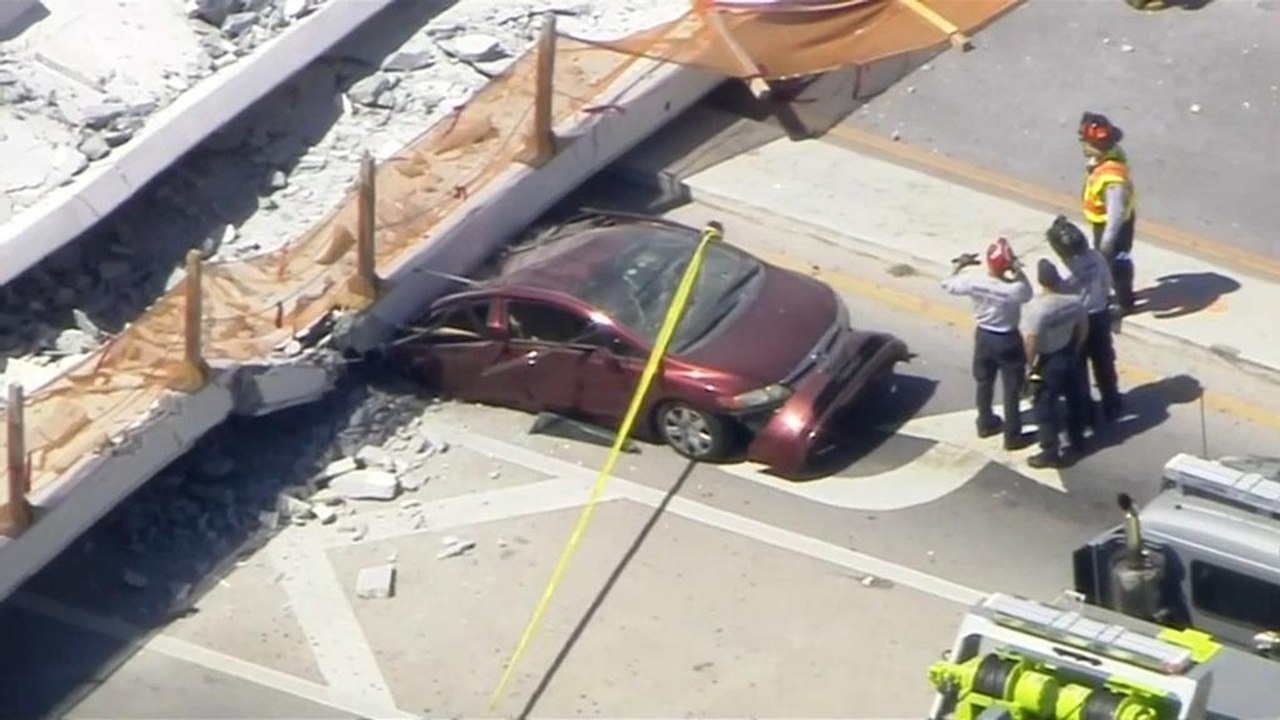 Miami: Fieberhafte Suche nach Verschütteten unter eingestürzter Brücke