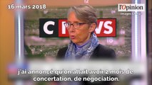 Grève à la SNCF: «cette posture n'est pas responsable» critique Elisabeth Borne