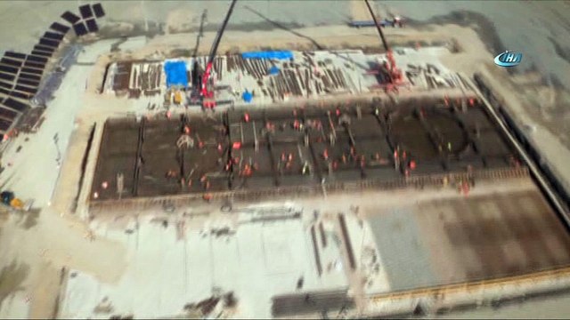 1915 Çanakkale Köprüsü’nde çalışmalar ilk kez drone ile havadan görüntülendi