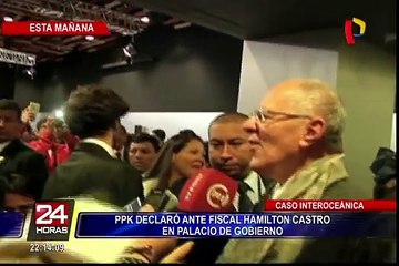 Caso Interoceánica: PPK declaró ante fiscal Hamilton Castro en Palacio de Gobierno
