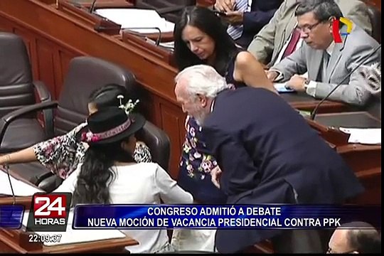 Congreso admitió a debate nueva moción de vacancia presidencial contra PPK