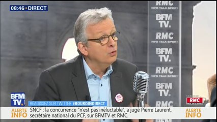 SNCF: "Il ne faut surtout pas mettre le doigt dans le partenariat public-privé", estime Pierre Laurent
