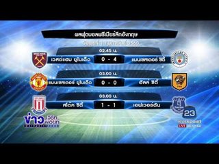 ผลการแข่งขัน ฟุตบอล พรีเมียร์ ลีก อังกฤษ l ข่าวเวิร์คพอยท์ (เช้า) l 02 ก.พ.60