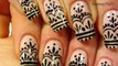 Easy Henna Tattoo Inspired Design Nail Art Tutorial