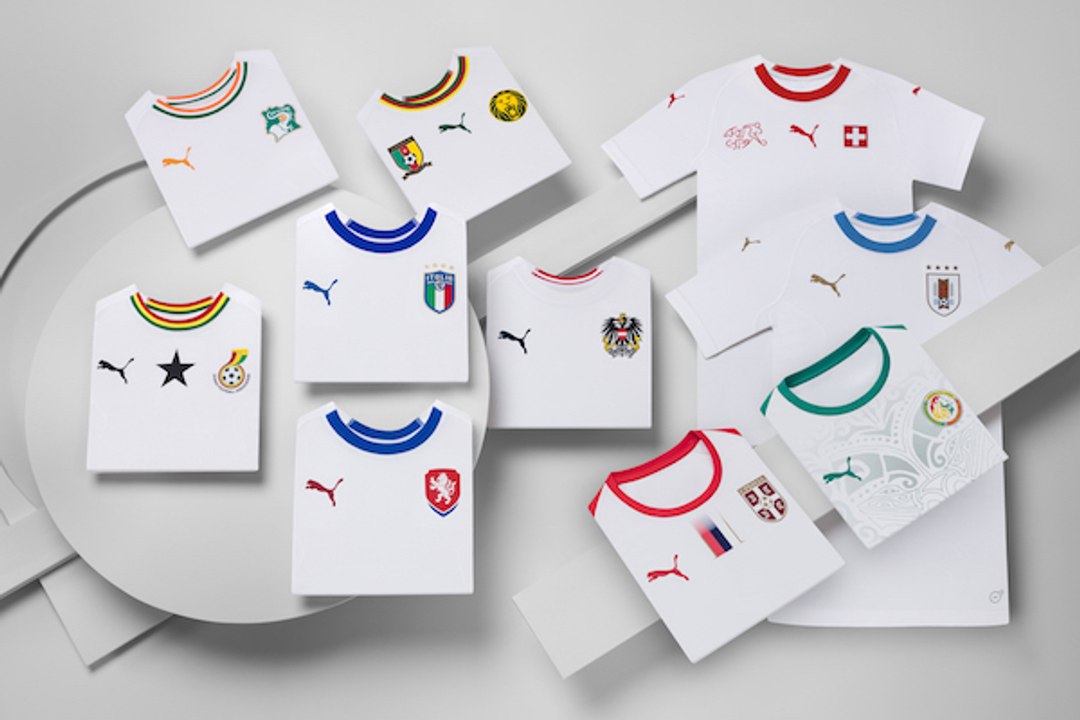 Les maillots away Puma des pays au Mondial 2018