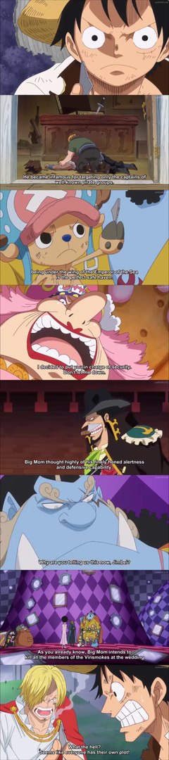 One Piece 6 Capone Wants To Kill Yonko Big Mom Luffy Sanji Outraged Video Dailymotion