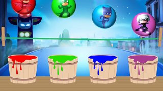 PJ Masks Learn Colors with Football | Learn Colors With Color soccer balls & Wild Animals for kids