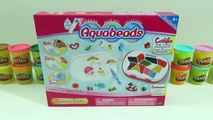 AquaBeads Beginners Studio Playset Beautiful Rainbow Hearts & Cupcake Shapes with Glitter Beads!
