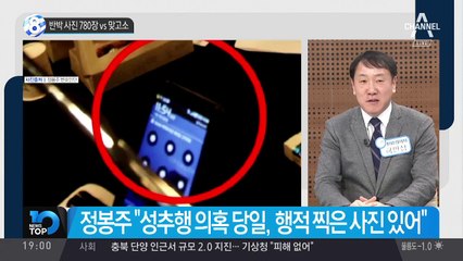 정봉주, 반박 사진 780장 vs 맞고소