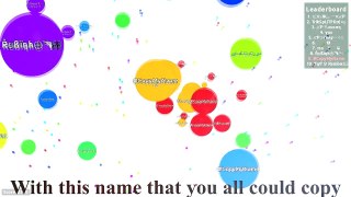 #CopyMyName Writing On The Leaderboard - AGAR.IO EPIC LEADERBOARD WRITING FOR EVERYONE TO USE!!
