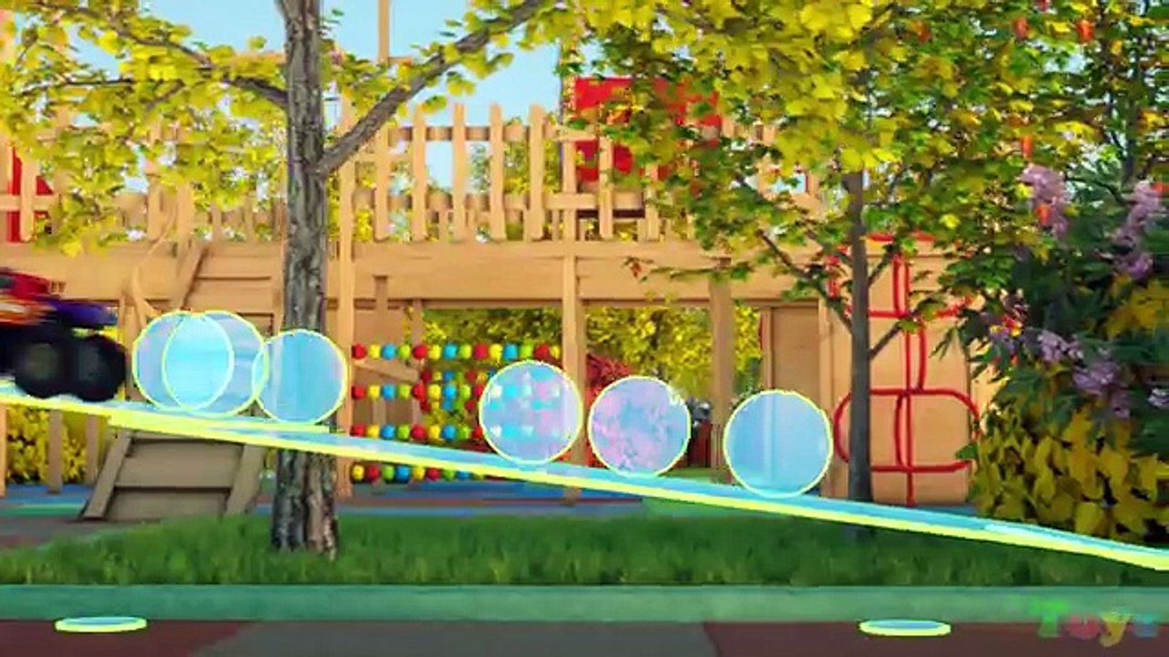 Learn 2D and 3D Shapes And Race Monster Trucks - TOYS (FULL CARTOON) | Videos For Children