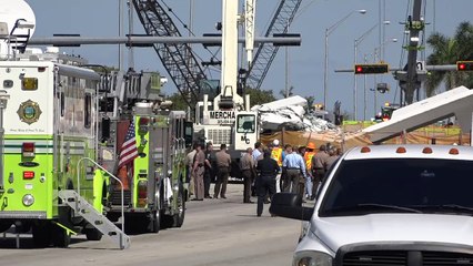 Queda de passarela em Miami deixa seis mortos
