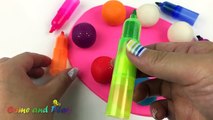 Renkleri Öğrenin plastin Boya Paleti Dondurma Peppa Domuzu Çocuk Şarkıları Çocuklar İçin Eğlenceli