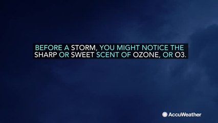 What causes the rain smell before, during and after a storm?