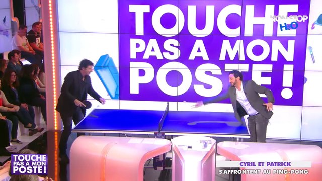 TPMP Story : Cyril Hanouna et Patrick Bruel s’affrontent au ping-pong (Vidéo)
