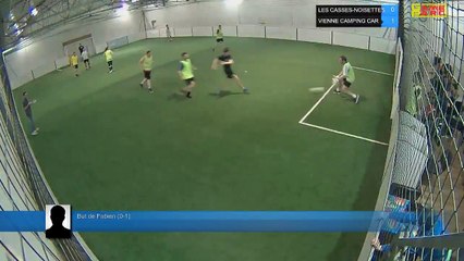 But de Fabien (0-1) - LES CASSES-NOISETTES Vs VIENNE CAMPING CAR - 15/03/18 21:00 - LIGUE 3