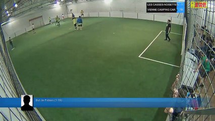 But de Fabien (1-19) - LES CASSES-NOISETTES Vs VIENNE CAMPING CAR - 15/03/18 21:00 - LIGUE 3