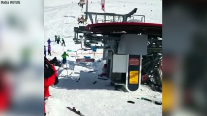 Les images effroyables d'un accident de télésiège en Géorgie