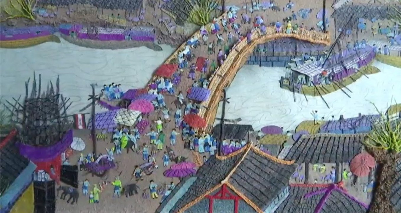 11 meter long woolen painting