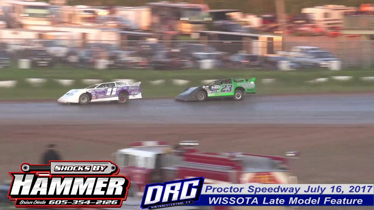 Proctor Speedway 7/16/17 WISSOTA Late Model race for the lead