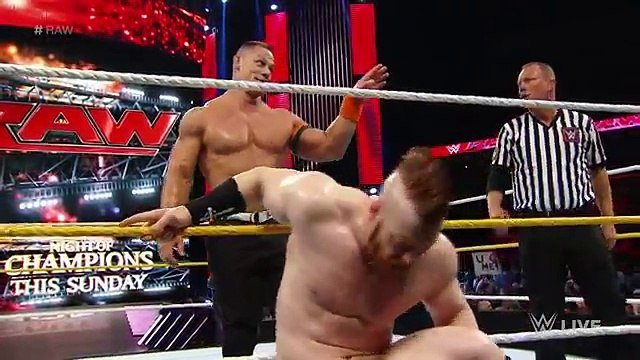 John Cena vs. Sheamus- Raw, march. 21, 2018 -